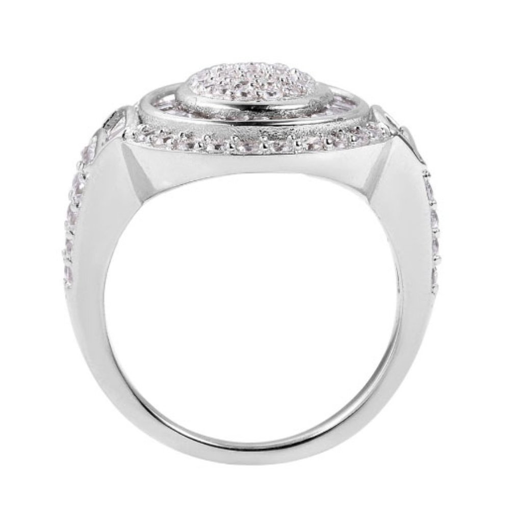 2.14 ctw White Topaz Ring in .925 Silver | SZ 6